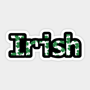 Irish Green Shamrocks St Patricks Day Sticker